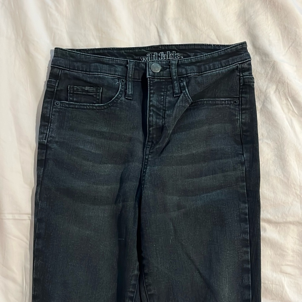 Wild Fable Black Ripped Skinny Jeans, size 00